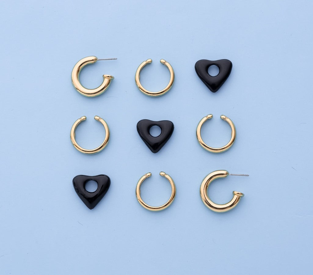 2-in-1 Ear Cuff Maxi Heart