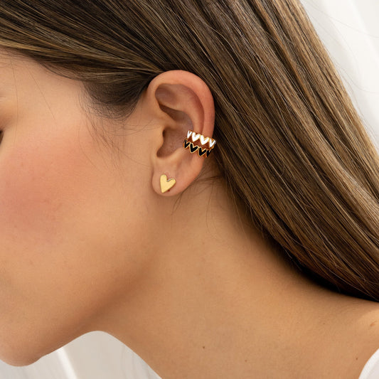 Earrings Set: 1 Pair of Studs & 2 Ear Cuffs