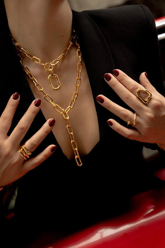 Rectangular Choker + Earrings by Issa Vasquez