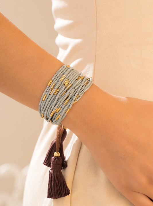Tassel Bracelet + Earrings