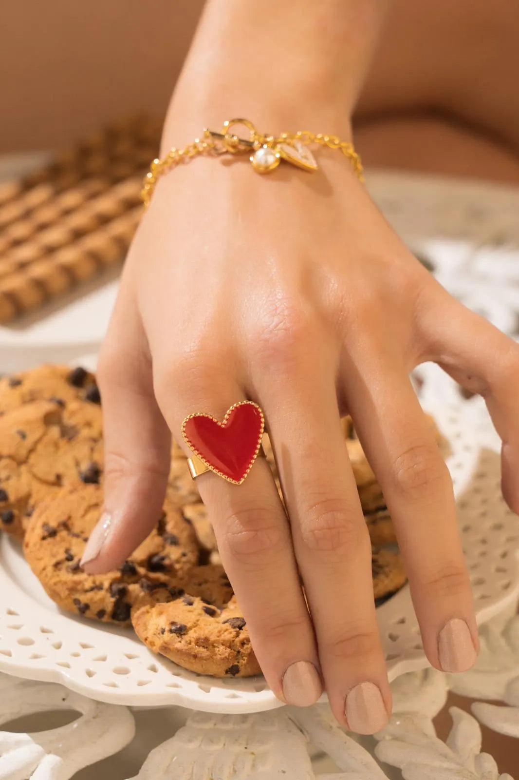 Adjustable Ring Maxi Heart