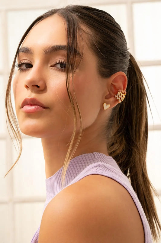 2 Multihearts Ear Cuff Set